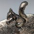 British Vintage Silver Plated Squirrel Decoration Oval Dish Seba